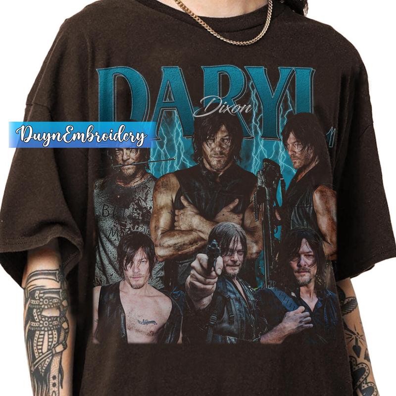 [Sale Up To 40%] Vintage 90s Graphic Style Daryl Dixon T-shirt, Daryl Dixon Gifts For Man And Women Unisex T-shirt