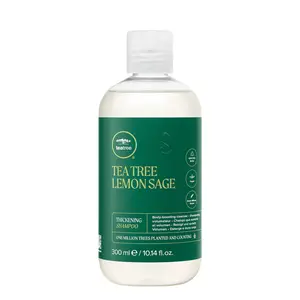 Paul Mitchell Tea Tree Lemon Sage Thickening Shampoo 300ml - Volumizing Formula with Panthenol for Fine Hair
