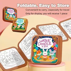 Magic Water Drawing Book, Reusable Doodle Painting Toy, Coloring Book, Early Education Baby Quiet Book, Includes Pen, Foldable Design, Early Learning Tool