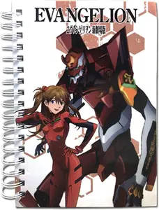 Neon Genesis Evangelion Eva 2 Asuka-Themed Portable Spiral Notebook, Office Stationery for Computers & Office Use, Portable Notebook