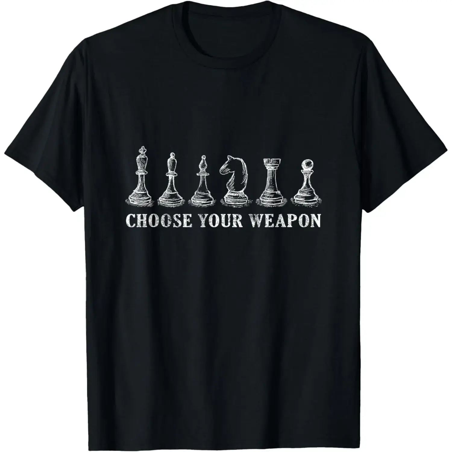 Choose Your Weapon Chess T-Shirt Retro Vintage Gift Unisex T-Shirt