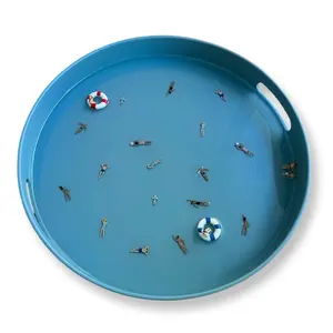 Recreational resting swimming pool tray Plates