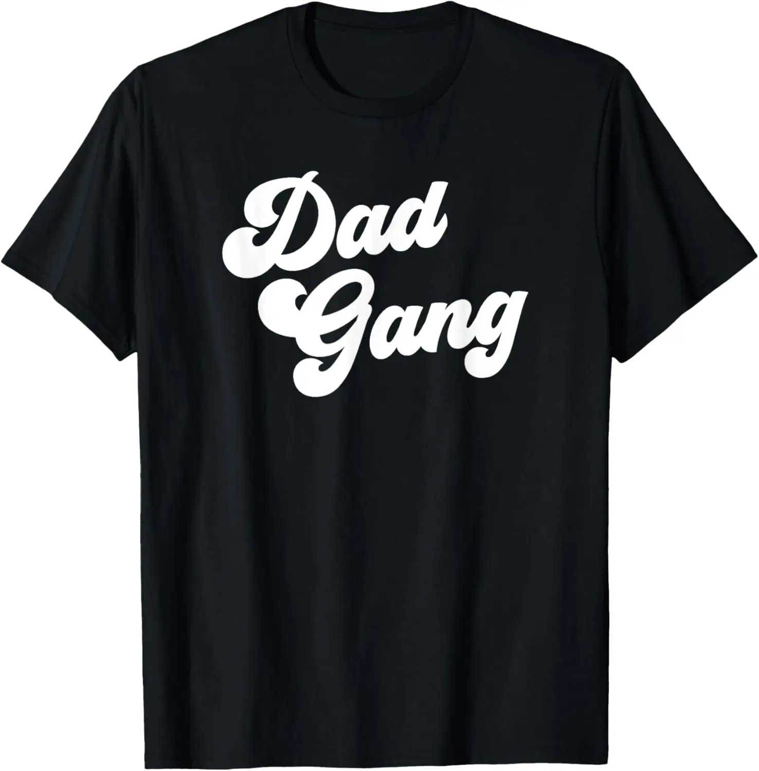 Men's Soft Pure Cotton Short-Sleeve Round Neck Dad Gang Graphic T-Shirt - Menswear Casual T-Shirts, Fitness Casual Top, Father's Day Gift for Him