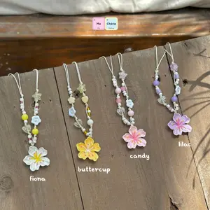 [NEW] Floral Beach Necklace – Handmade Beaded Flower Charm Necklace, Cute Summer Jewelry