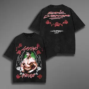 WWE -  VINTAGE TEE, WWE EDDIE GUERERRO LATINO HEAT TEE BLACK, Wrestler Shirt, WWE Shirt, Tee, Unisex T-Shirt, men gifts Menswear Underwear graphic Top