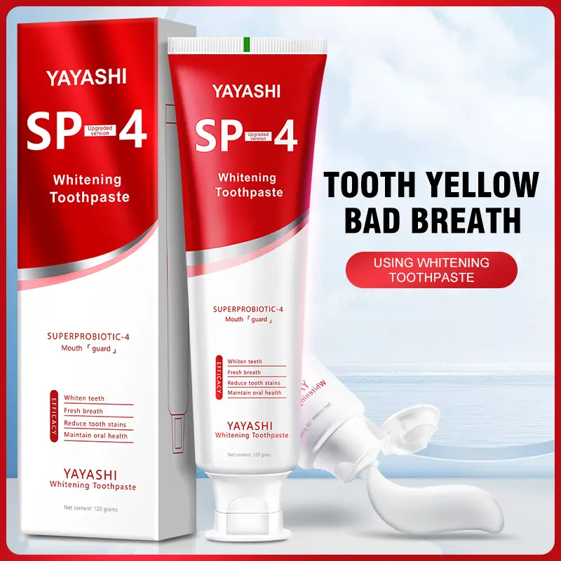 SP-4 Toothpaste Oral Health Management, Fresh Breath，Colour Corrector - Tooth Stain Concealer, Teeth Brightening Booster healthy toothpaste pasta dental Probiotic