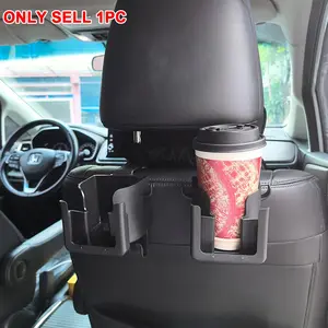 1Pc Versatile Car Seat Back Organizers Featuring a Cup Holder, Phone Holder, And Hook - Compatible with Most Vehicle Models, Capable of Holding Water Bottles, Milk Tea Bags, Trash Bags, And Glasses, Designed for Car Storage