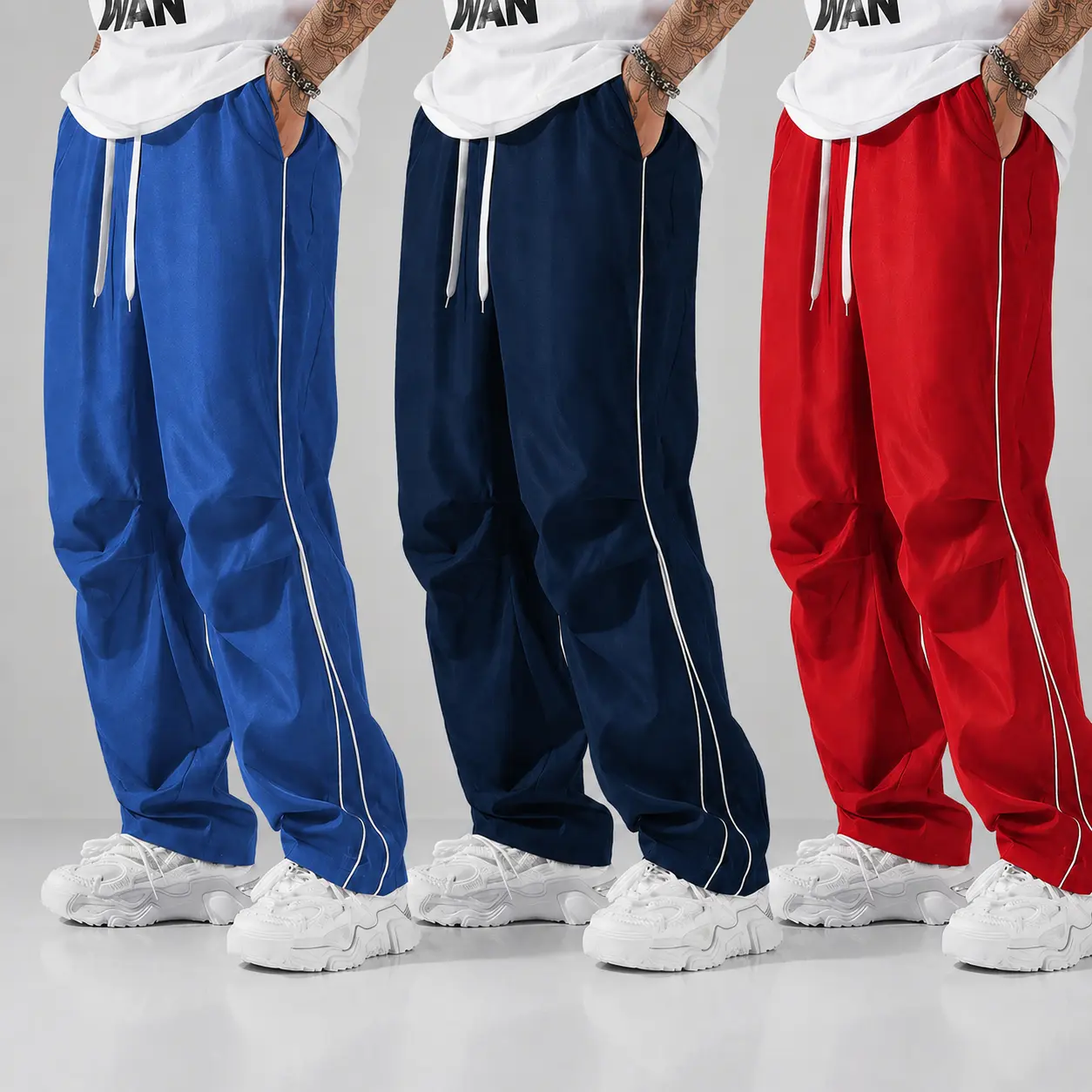 Blue + Dark Blue + Red