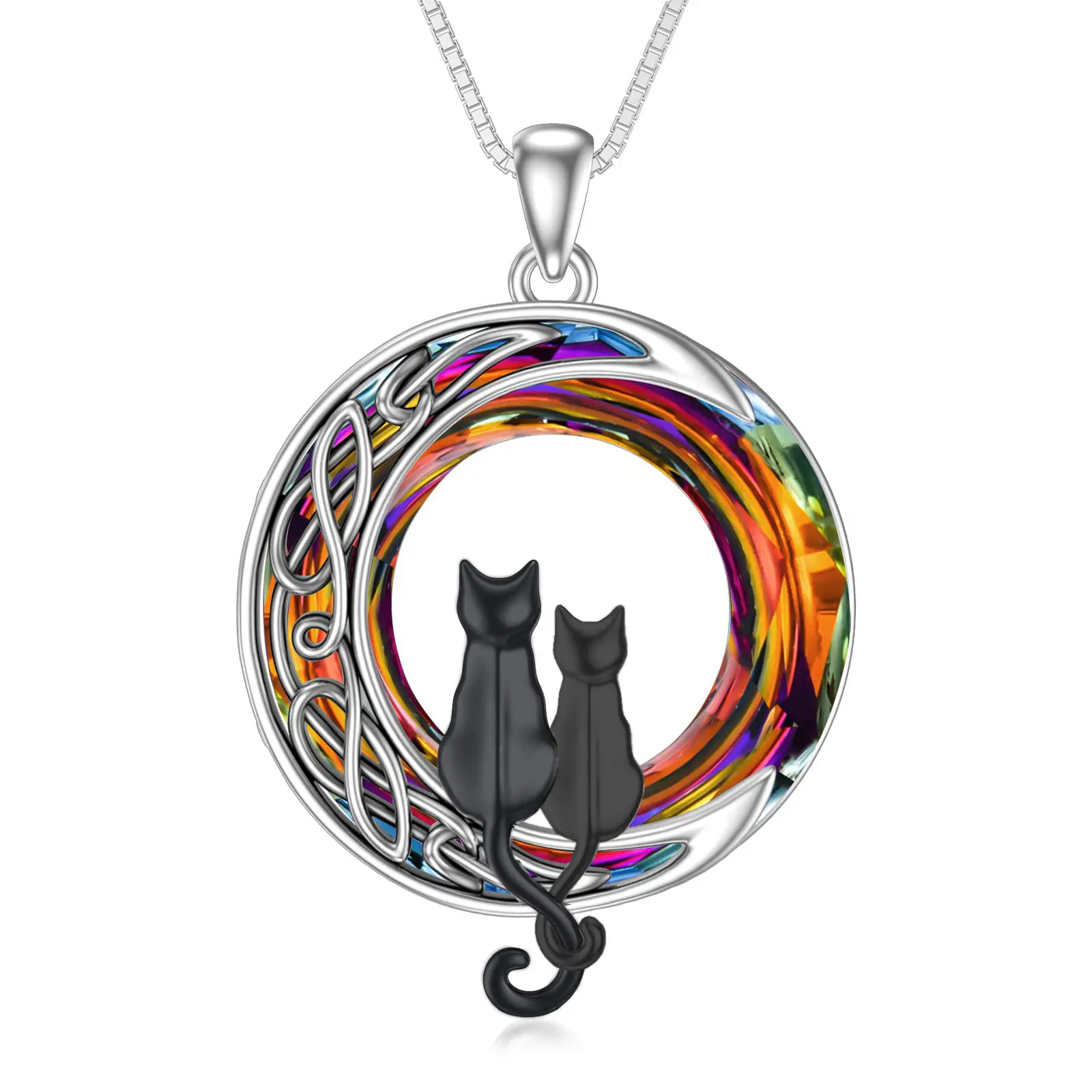 2 Cats(Black and Black)-Volcano Crystal-02-F