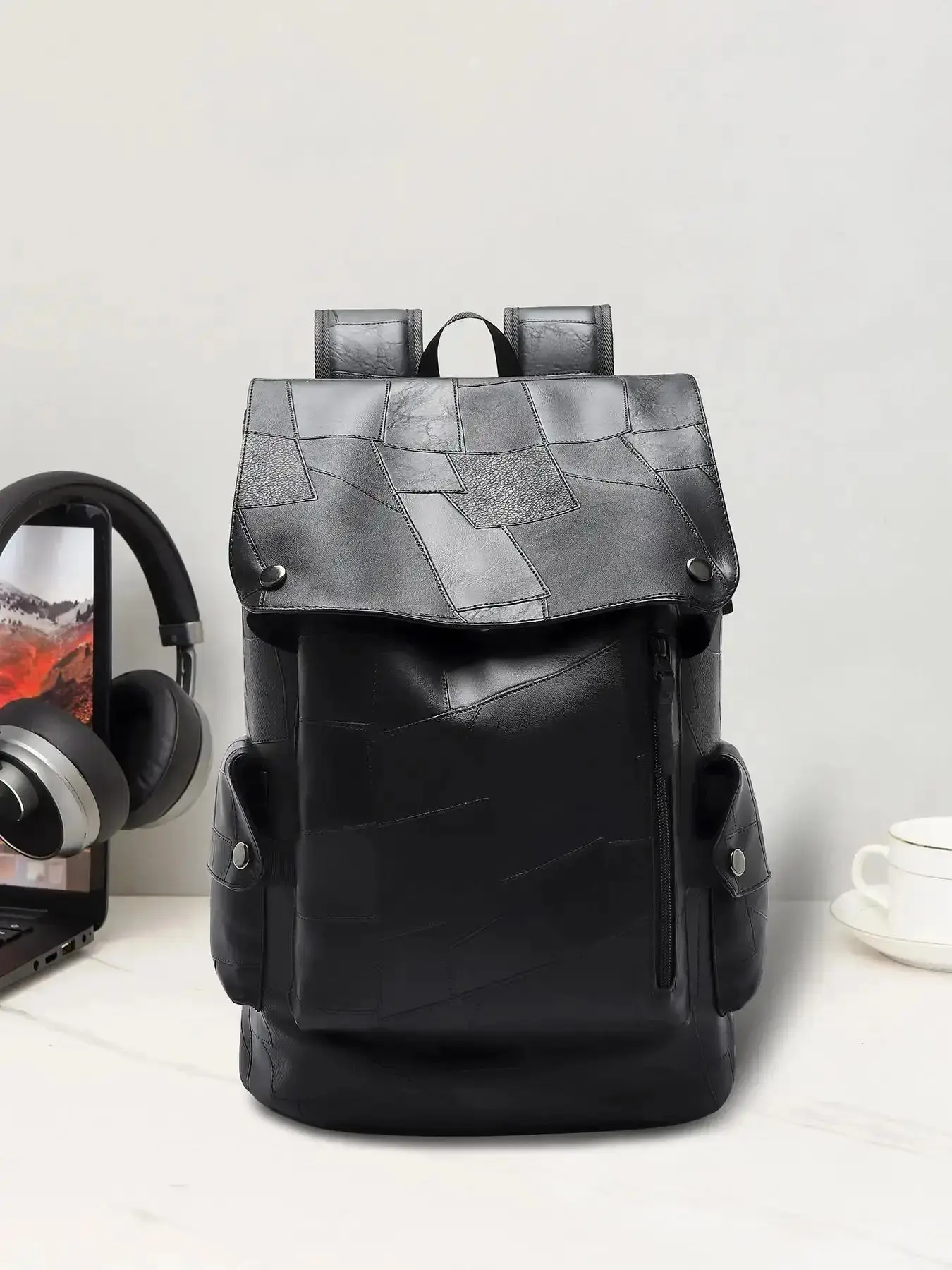 Men's Fashionable Backpack, Casual Large Capacity Travel Backpack, Waterproof Backpack for Men for Work & School, Traveler Essentials Backpack, Durable Backpack, Laptop Compartment Backpack, Multifunctional Backpack, Laptop Backpacks