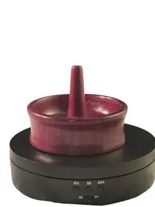 Remarkable Hand Turned Purple Heart Ring Dish Unique Wooden Jewelry Holder for Rings and Earrings Natural Elegant Appearance Functional Decorative Piece for Organizing Jewelry