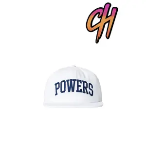 Powers Supply 6 Panel Hat White Navy