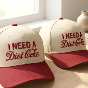i Need A Diet Coke Embroidered Baseball Cap Custom Thread Color Vintage Soft Cotton Adjustable Hat Trendy Streetwear Gift for Men & Women