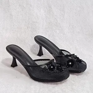 Fashion Queen Kitten Heel Stylish Footwear Comfortable Fit Lightweight Design for Everyday Use Women Classic Casual Sandal Elegant