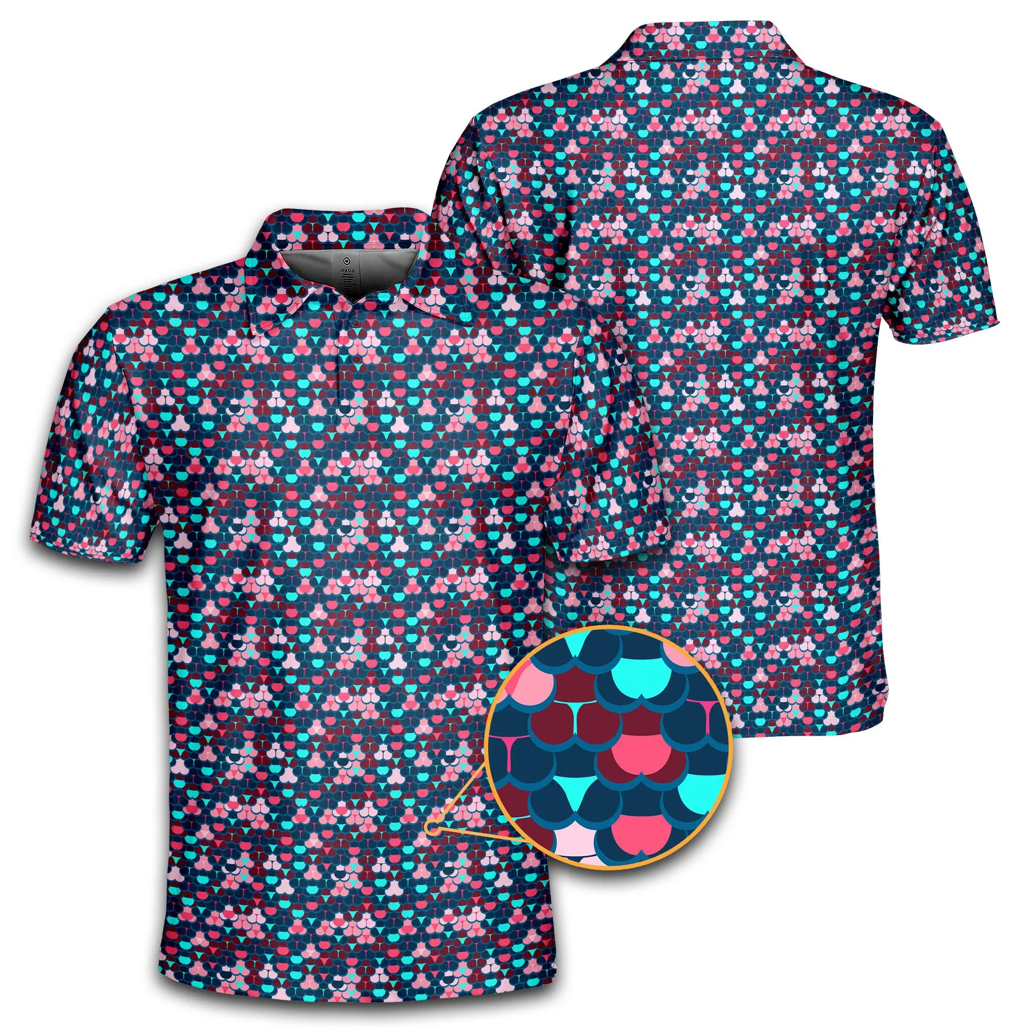 Whale Tail Polo Golf Shirt, Funny Golf Polos for Men Funny Print Short Sleeve Shirts Quick Dry Polo Shirt Performance Golf Outfits, funny polo, golf polo Mens Polo, gift for him