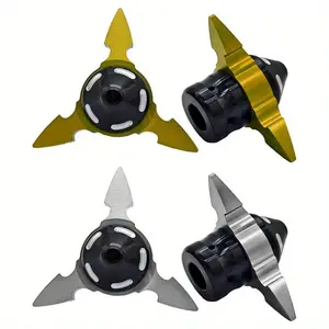 2pcs CNC Machined Aluminum Motorbike Front Fork Dart Spinner Caps, Anti-Fall Anti-Collision Protectors, Stylish Modification Decorations, Motor Parts Accessories