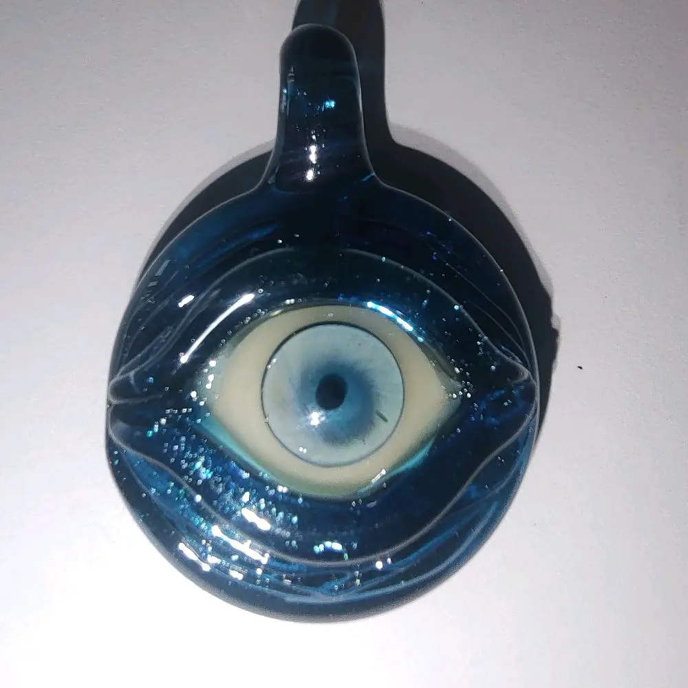 Handmade glass eyeball pendant