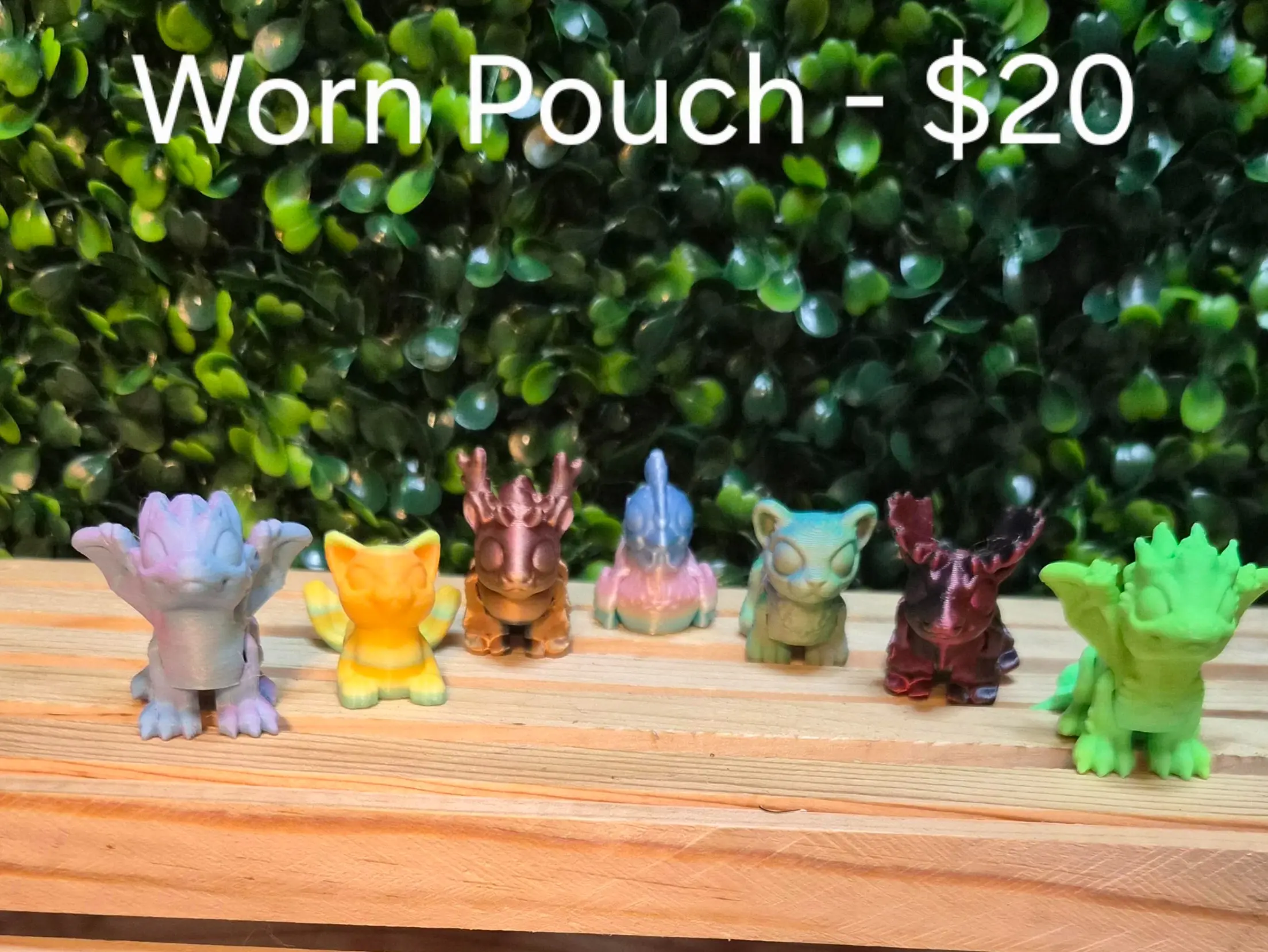 Customizable 3D Print Pouch - Build Your Own Collectible Micro Bag Home Organizer with Storage Pocket