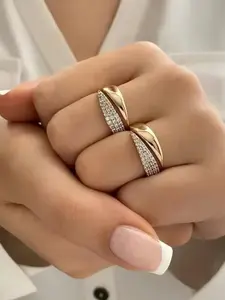 Adjustable Open Ring for Women & Girls, Stylish Jewelry Accessory, Perfect Birthday Gift Idea, Versatile Design for Any Occasion, Fashionable Jewelry