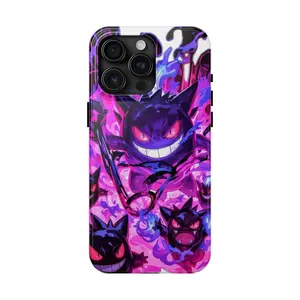 Trendy Purple Shadow Ghost Phone Guard for iPhone 17 - 11 Pro Max Plus Mini X XR XS 7 8 Plus or SAMSUNG GALAXY S25 - S21 Ultra Plus