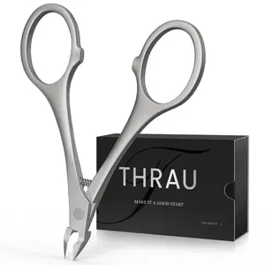 Cuticle Trimmer with Round Grip, Newly Upgraded Cuticle Nipper, Professional Stainless Steel Cuticle Remover Cutter Clipper for Manicures & Pedicures
