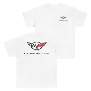 Vintage Corvette 2 Sided T-Shirt, Car Lover Gift, Man Unisex T-shirt, Streetwear Lover Graphic Tee, Gift For Her, For Him, Top Menswear