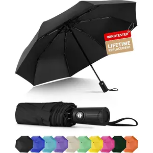 Windproof Travel Umbrella, Automatic Umbrellas for Rain, Portable & Compact Umbrellas for Backpack,  UV for Protection, Folding Small Sun Umbrella for , Walking
