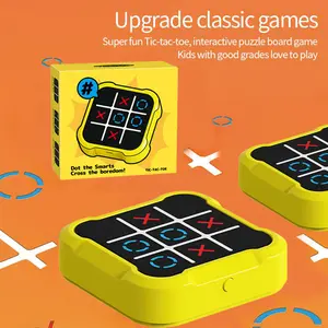 3-in-1 rechargeable Tic-Tac-on-a-side game, portable digital Tic-tac-on-a-side game fast attack game, a portable educational toy suitable for children and adults, an ideal gift for both children and adults