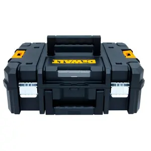 DEWALT 13" Tool Box with Flat Top – Durable Storage Case Holds 66 lbs, Flexible Stacking Platforms for Easy Organization