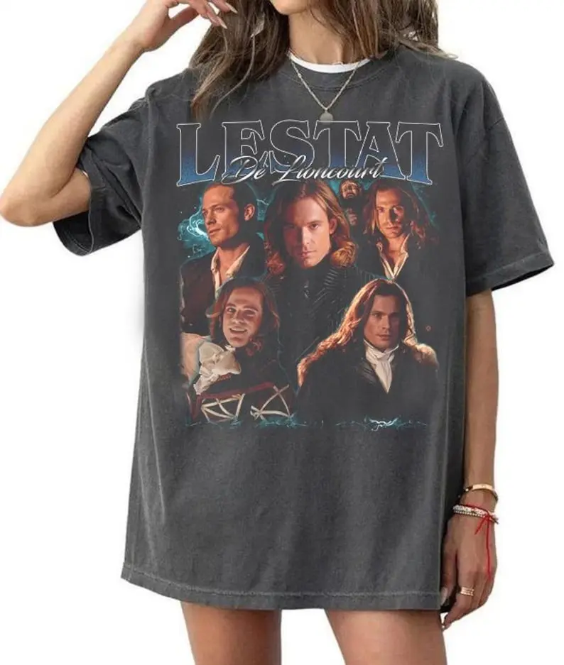 Vintage Lestat de Lioncourt Graphic Shirt, The Vampire Lestat Bootleg Tee, IWTV Halloween Movie Fan Gift