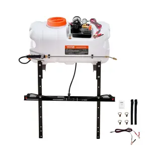 【DealsForYouDays】VEVOR ATV Spot Sprayer,  , 15.9 Gal/60 L ATV/UTV Broadcast Sprayer with A Nozzle Boom, 12 V Pump Weed Sprayer with Water Tank, 1.9 GPM Flow Rate, Adjustable 0-72 PSI, 20FT Hose, White
