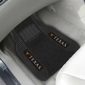 Texas Lonhorns 2-piece Deluxe Car Mat Set 21"x27"