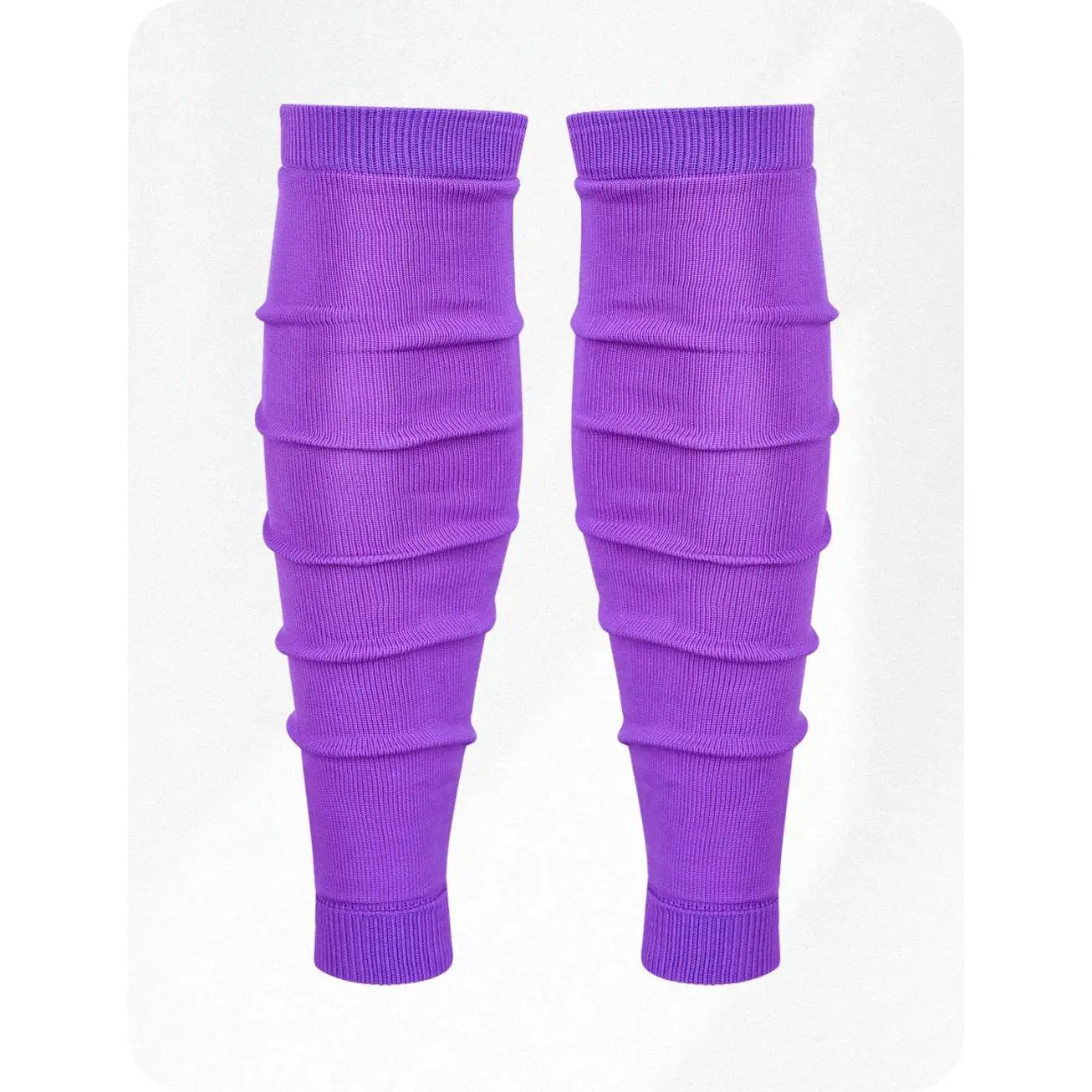 Exxact Sports Leg Sleeves for Men Football Calf Compression Sleeve, Calf Sleeves for Men & Boys, Football Leg Sleeve (1 Pair) (Purple)