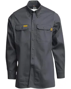 Lapco Men's Fr 6Oz. Gold Label Uniform Shirt Tall - Gos6gy-Lng