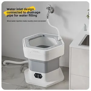 New mini folding washing machine, small household washing machine for underwear, can also spin-dry, suitable for washing baby clothes and socks.