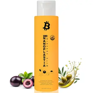 GK HAIR Vegan Nanoplastia Smoothing Hair Treatment Brazilian Keratin for Frizz Control Deep Conditioning Mask for Damaged Dry Curly Hair Salon Grade Protein Repair Heat Protection
