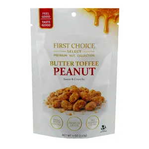 FirstChoiceCandy Butter Toffee Peanuts, Sweet & Crunchy, Small Batch Crafted, Premium Grade, No Artificial Colors, 4 oz (PACK OF 12)