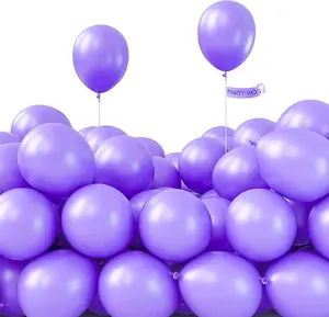 PartyWoo Purple Balloons 100 pcs 5 Inch Purple Latex Balloons for Birthday Baby Shower Anniversary Engagement Wedding Princess Bachelorette Bridal Shower Butterfly Party Decorations Purple-Y15