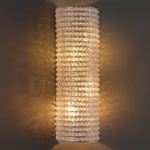 Dimmable LED Crystal Wall Light Wall Sconce (Bulbs Included)