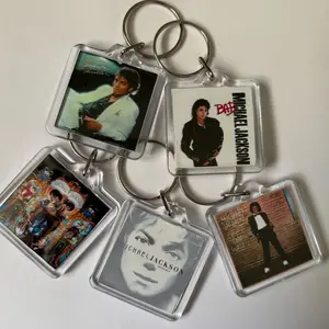 Michael Jackson Album Keychain, King of Pop Phone Charm