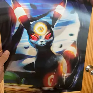 Eevee and Umbreon lenticular poster