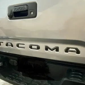 Matte Black Zinc Alloy Raised Tailgate Insert Letter for 2016-2023 Tacoma Model Emblem Decal