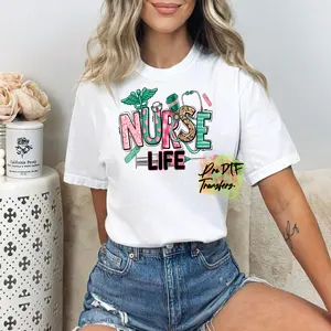 N191 Nurse Life Full Color DTF Transfer