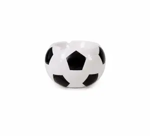 Soccer Watch Party Decor, Handmade Ceramic Soccer Ball Ashtray, Modern Football Theme Home Accent for Living Room-2026 new