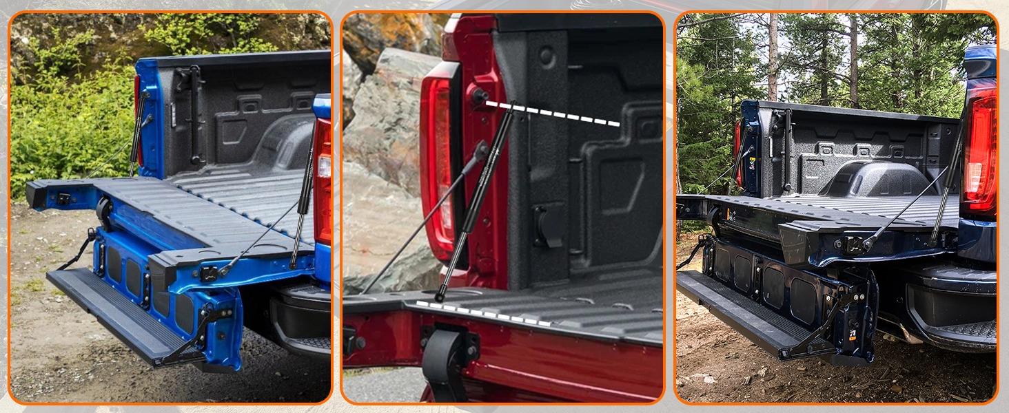 Nilight Pickup Tailgate Assist Shock Accessories for 99-06 Silverado Sierra, Truck Tail Gate Lift Assist Tailgate Shock Damper fit for Chevrolet Silverado GMC Sierra 1999-2002 2003 2004 2005 2006