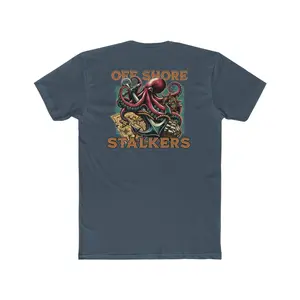 Off Shore Stalkers - Men's Indigo Octopus & Anchor T-Shirt