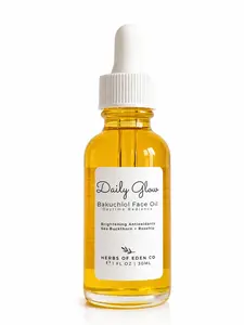 Daily Glow Bakuchiol Face Serum Anti-Aging Buildable SPF Hydrating Moisturizer with Hyaluronic Acid Oil for Gua Sha Skincare Moisture Carrot
