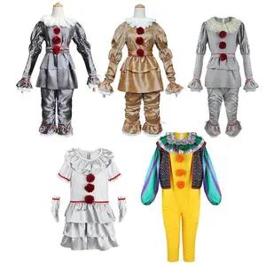 Clown Cosplay Costume for Children and Adults – Halloween Cosplay Performance Outfit