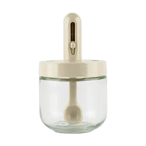KAWASIMAYA All-in-One Spoon & Lid Condiment Salt Jar Canister 275ml KAWASIMAYA All-in-One Spoon & Lid Condiment Salt Jar Canister 275ml