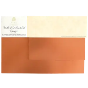 Luxury Matte Foil Cardstock Orange